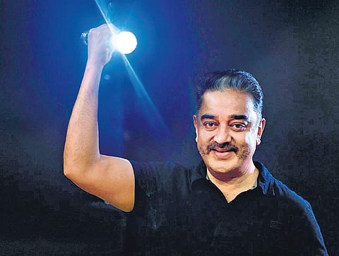 Kamal Haasan’s MNM will contest polls on Battery Torch symbol. | Express