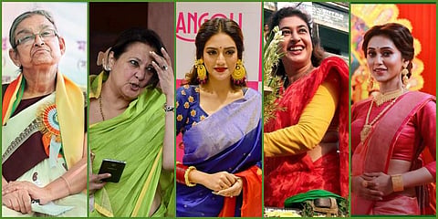 In a major shake-up of poll strategy, the TMC has allotted tickets for 17 of the 42 Lok Sabha seats in West Bengal (41%)to women candidates. While 16 fresh faces have been nominated by the party this time, 8 sitting MPs have been dropped. (Photos | PTI, F