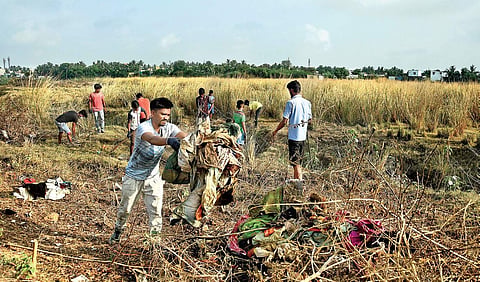Karthick and the volunteers are now focusing on clearing up the lake in his area. | Ashwin Prasath
