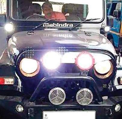 A modified vehicle.