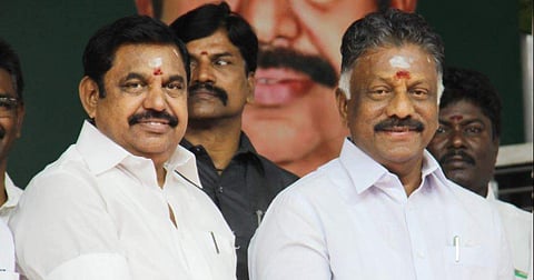 TN Chief Minister Edappadi K Palaniswami and Deputy Chief Minister O Panneerselvam. (Photo | KK Sundar)