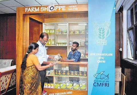 Farm Shoppe, an organic outlet set up by Krishi Vigyan Kendra  A Sanesh
