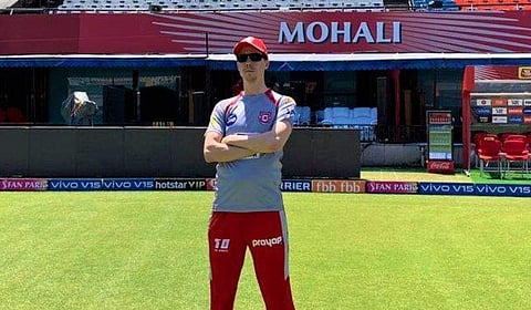 Kató Jónsson in KXI Punjab colours (Photo | KXIP Twitter)