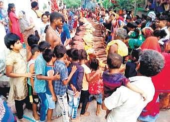 Danda Nacha being performed on a street in Berhampur | Express