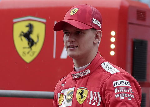 Mick followed in the footsteps of his legendary father in getting behind the wheel of a Ferrari | AP