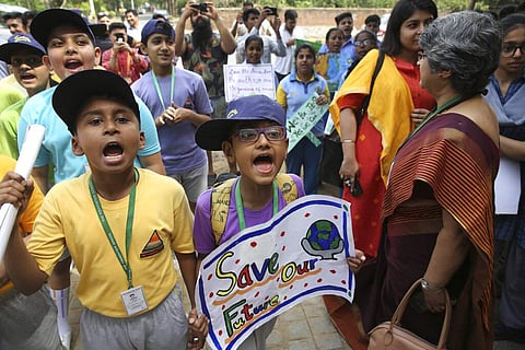 Students in more than 80 countries and territories worldwide plan to skip class Friday in protest over their governments' failure to act against climate change. (Photo | AP)