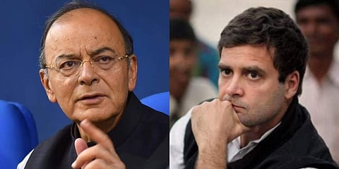 Arun Jaitley (L) and Rahul Gandhi. (File | PTI)