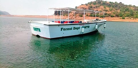 Solar-powered boat undergoing trials at Manimuthar Dam, Coracle rides by local Kani tribes in KMTR | Express