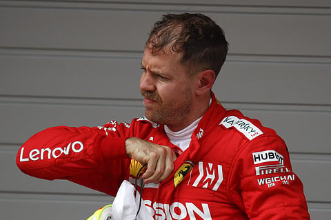 Ferrari's Vettel was third but Charles Leclerc finished fifth| AP