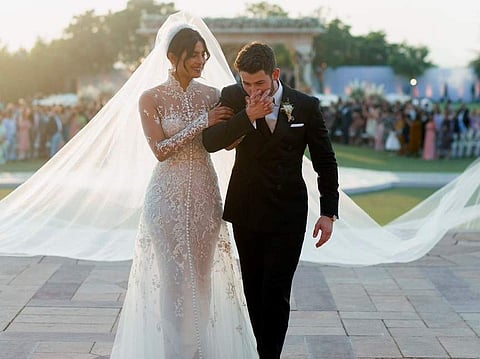 A custom-made Ralph Lauren gown complete with a 75-foot-long veil, Priyanka Chopra's wedding with Nick Jonas was a fairy tale affair that could rival many a royal nuptials. (Photo: Instagram/Priyanka Chopra)