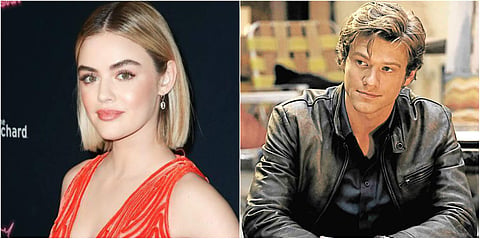 Actors Lucy Hale and Lucas Till.