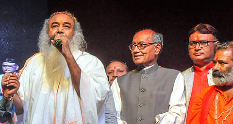 Congress Lok Sabha candidate Acharya Pramod Krishnam (L) (File Photo | PTI)