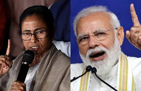 TMC supremo Mamata Banerjee (L) and PM Narendra Modi(R) (File Photo | PTI)