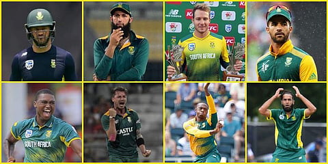 The 15-man squad was largely as predicted by most pundits, with 36-year-old batsman Amla's form the biggest talking point ahead of the announcement. (Photos | AP, AFP)