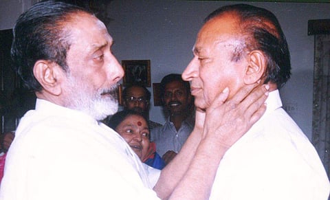 Actors Sivaji Ganesan and Rajkumar. (File Photo | EPS)