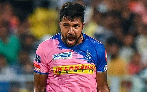 Rajasthan Royals Varun Aaron. (Photo | PTI)