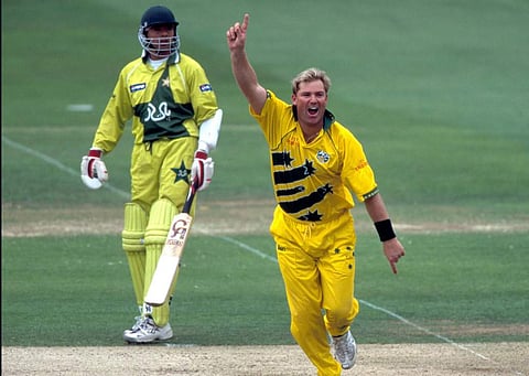 Warne's four-fer helped him end as the tournament's leading wicket-taker | AP
