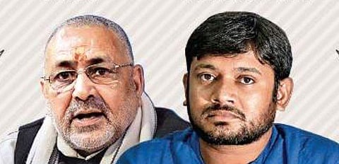 'Nationalist' versus 'grassroots' political fight at Begusarai as Giriraj Singh faces off with Kanhaiya Kumar