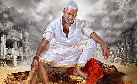 A still from Raghava Lawerence-starrer 'Kanchana 3'.