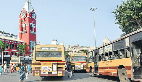 A file photo of MTC buses 