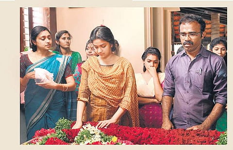 Bharathiselvn with Keerthy Suresh in the sets of Bairavaa