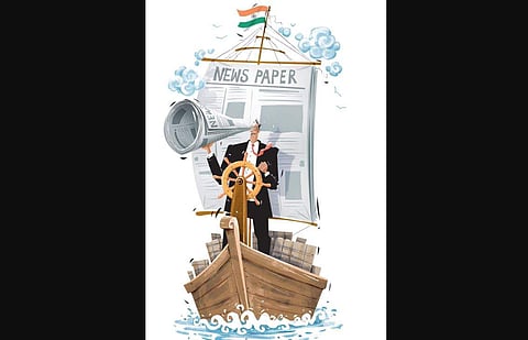 Newspaper readership in India (Express Illustration)