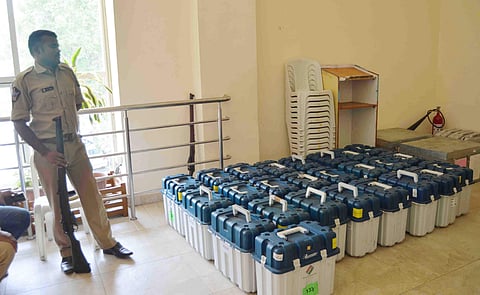 Image of EVMs and VVPATS used for representational purpose 