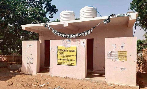 A community toilet in Bhawanipatna I Express
