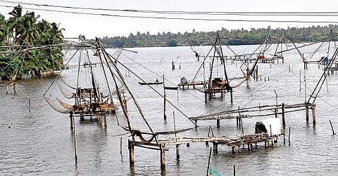 Chinese fishing nets at Kumbalangi  arun angela