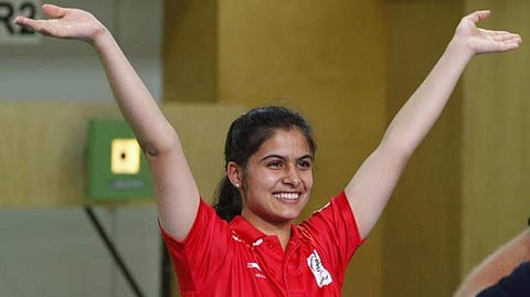 Manu Bhaker. (Photo | Twitter)