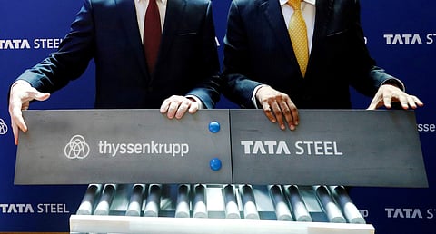 EU's powerful anti-trust authority on Tuesday blocked the merger of German industrial conglomerate Thyssenkrupp with Indian steel giant Tata. (File | Reuters)