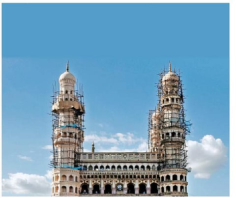 Thermal testing, 3D imagery to assess Charminar damage