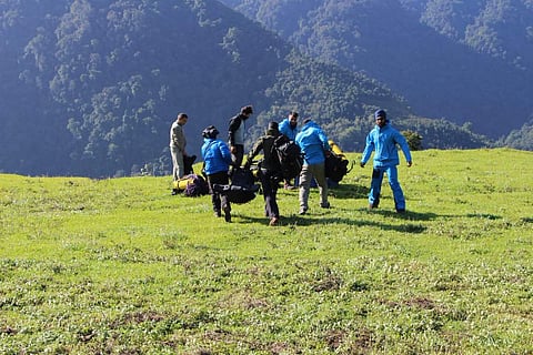 The aircraft had six officers, five airmen and two non-combatants. (Photo | Twitter)