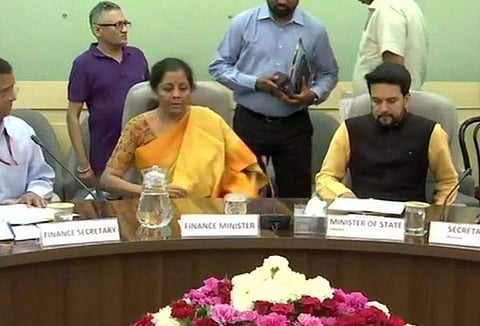 Finance Minister Nirmala Sitharaman held pre-budget consultation meeting with stakeholders from infrastructure sector on Thursday (File photo | ANI)