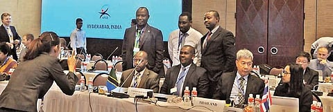 The 23rd session of Indian Ocean Tuna Commission (IOTC) being held in Hyderbad. (Photo | S Senbagapandiyan, EPS)