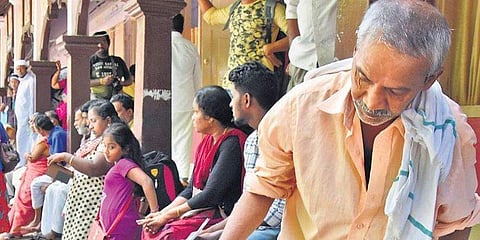 Patients and bystanders eagerly waiting in front of the OP section of the General Hospital as doctors boycott as part of the nation-wide strike called by the IMA. Image used for representational purposes. (Photo | B P Deepu)