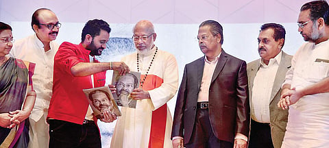 Oscar winning sound engineer Resul Pookutty releasing the Malayalam translation of the book “Eithihasika Jeevitham” on the life of John Geevarghese, at a function held in Kochi | Albin Mathew
