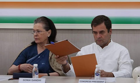 Congress president Rahul Gandhi and UPA chairperson Sonia Gandhi. (File | EPS)