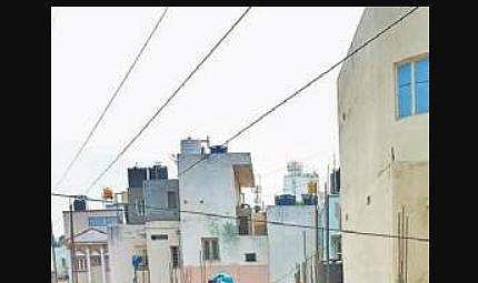 The under-construction building in Mathikere where Satish was electrocuted | EXPRESS