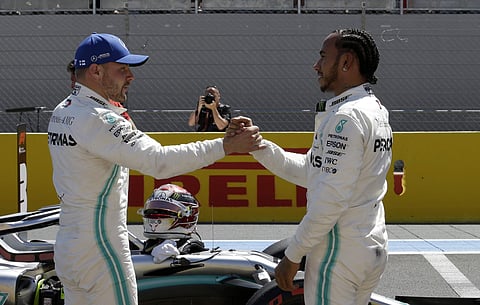 It was the 63rd front-row lock-out for Mercedes | AP
