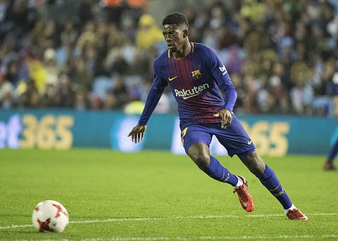 Barcelona's Ousmane Dembele. (File Photo | AP)