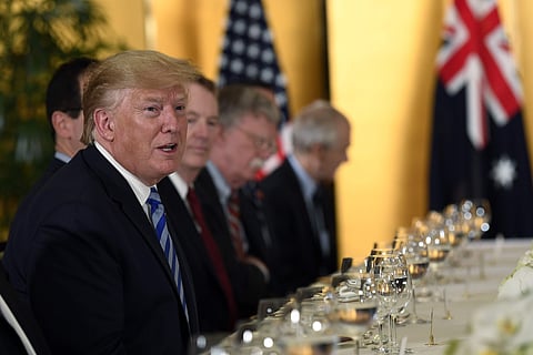 Donald Trump at the G20 summit. (Photo | AFP)