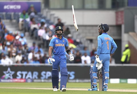 The chase didn't start very well as KL Rahul, Rohit Sharma and Virat Kohli all fell with their individual score reading 'one' to leave India reeling at 5/3. (Photo | AP)