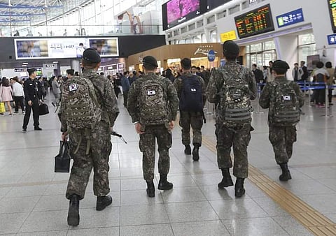 South Korean army soldiers (Photo | File, AP)