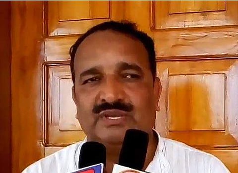 Congress leader Dinesh Pratap Singh who joined BJP (Photo | YouTube screengrab)