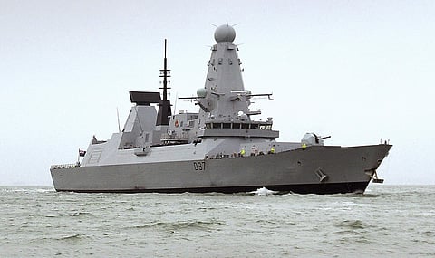 Iran on July 12 demanded the British navy release an Iranian oil tanker seized last week off Gibraltar  (Photo | Stu Hill/Ministry of Defence via AP)
