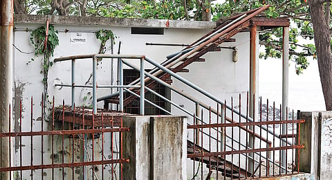 The dysfunctional comfort station at the south end of Fort Kochi beach Arun Angela