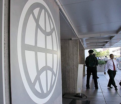 The World Bank building entrance (File | AFP)
