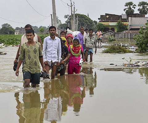 A significant number of casualties have also been reported from districts like Araria, Madhubani, Purnea, Sheohar and Darbhanga. (Photo | PTI)