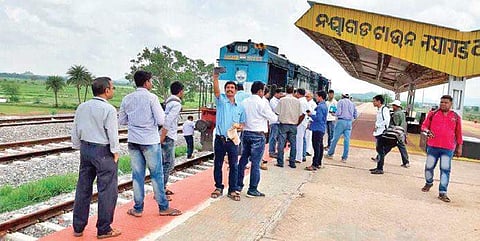 Trial run of engine on 12-km Nayagarh Town-Mahipur rail line on Saturday